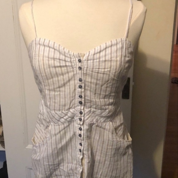 Free People Tops - {Free People} Adjustable Strap Striped Tank